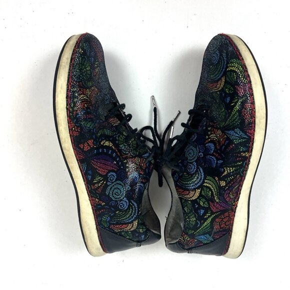 Women’s Alegria Essence Stained Glass Casual Leather Sneakers 38 US 7.5 Comfy - Picture 5 of 10